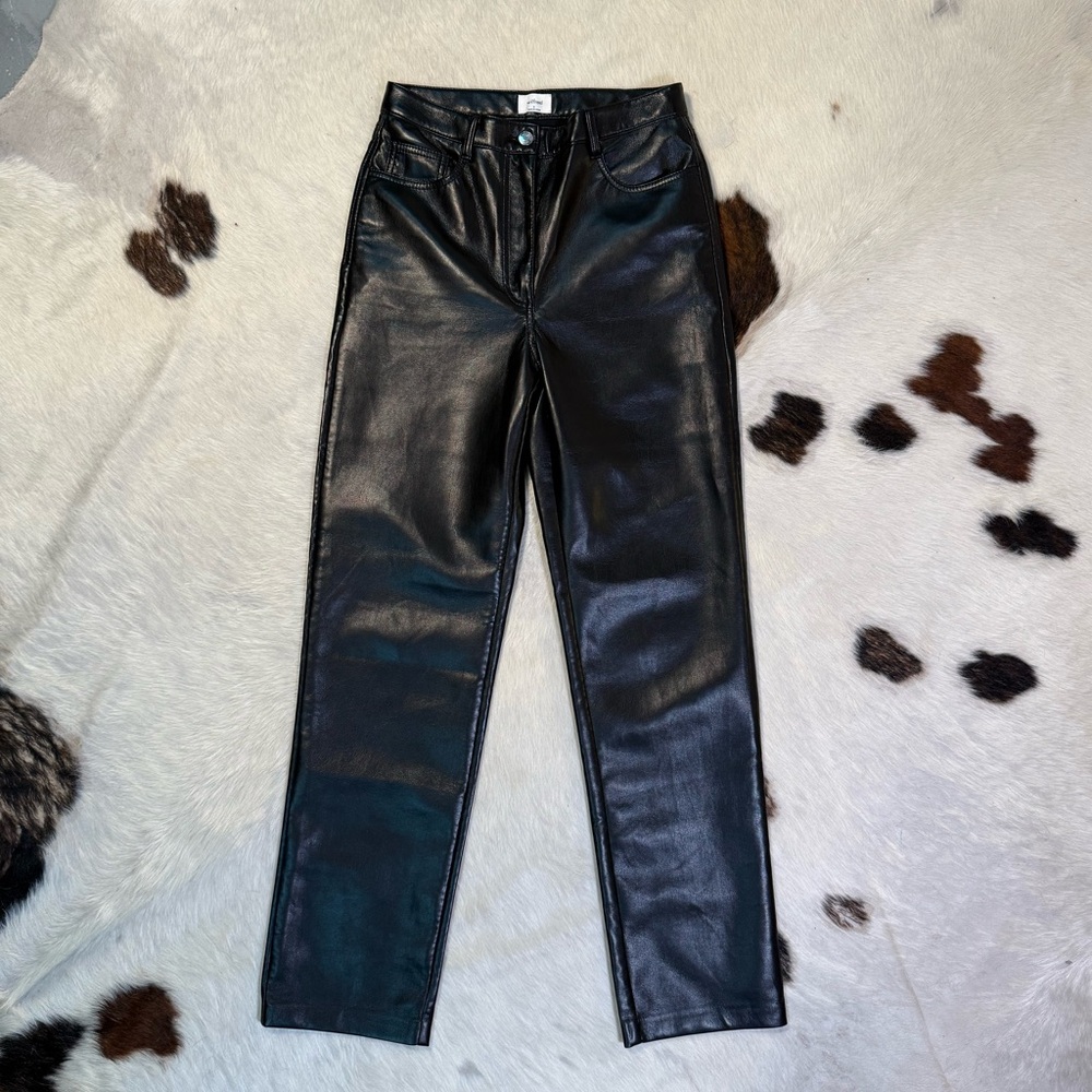 Wilfred (Aritzia) Faux Leather Pants Black Size Small